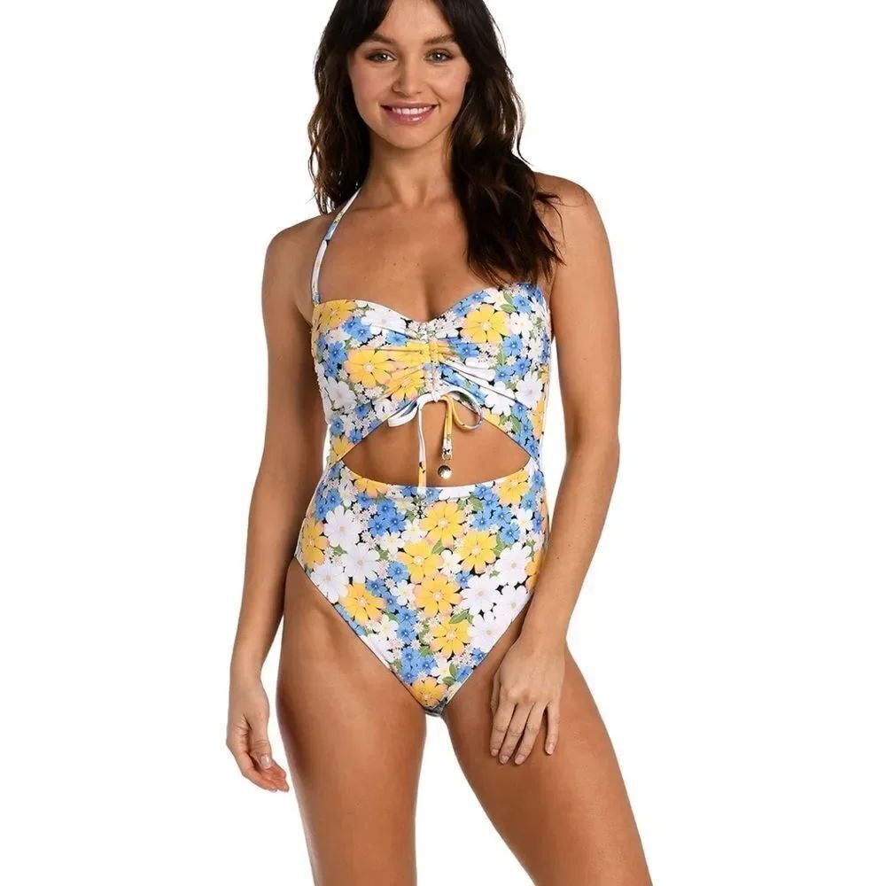Sunshine 79 daisy daze Bandeau Mio One Piece Swimsuit
